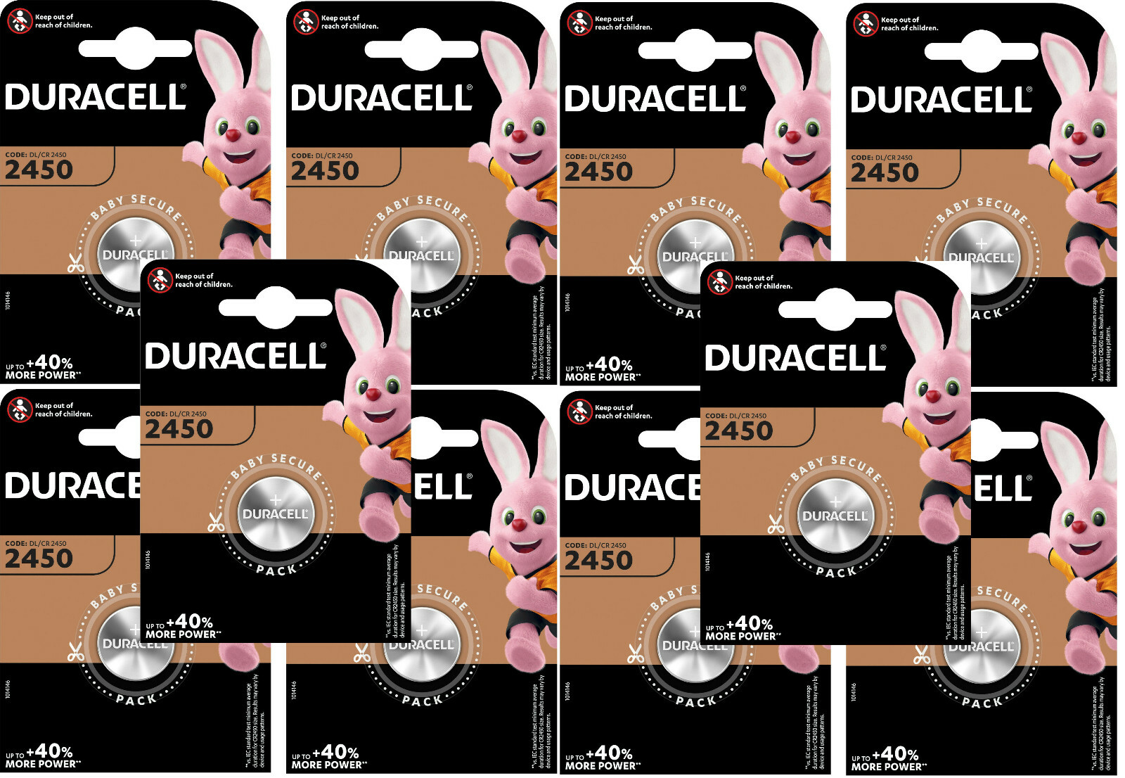 Thumbnail - 10x Duracell Knopfzelle Cr2450 3v Dl/cr2450 Batterie Blister Mhd: