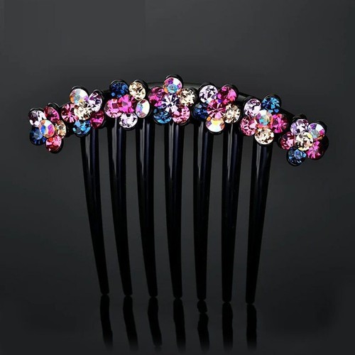 Crystal Hair Clips Slide Flower Hairpin Pins Comb Hair Grips Accessories Women" - Picture 44 of 55