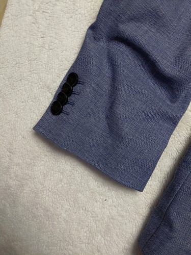 H&M Skinny Fit Mens Suit Gray Blue Blazer 42R Pants 36x30 - Picture 4 of 23