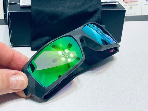 Oakley Gascan Matte Black Camo w/ POLARIZED Galaxy Jade lenses - NIB SKU# 9014 - Picture 11 of 17