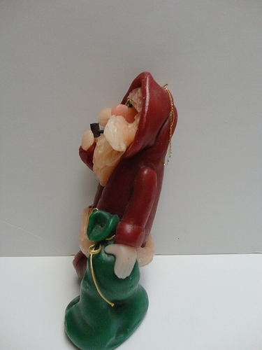 Vintage Santa Candle Northern Lights Candle Co. Handmade Signed by Artist /Vtg. - Picture 2 of 9