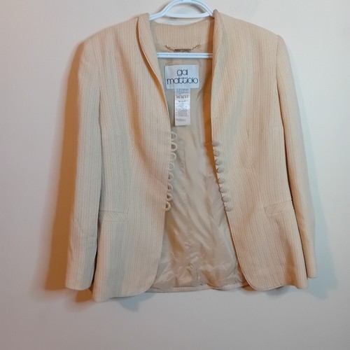 NWOT Vintage Gai Mattiolo Buttoned Blazer Business Suit Formal Retro 12 READ - Picture 5 of 16