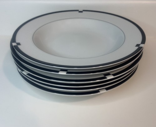 "Lote de 6 cuencos de sopa con borde de medianoche Mikasa 8 1/2""" - Imagen 2 de 13