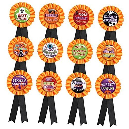 Halloween Costume Award Ribbon Trick or Treat Contest Party Prize