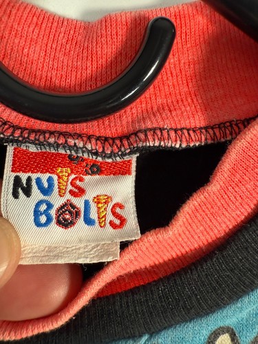 NVTS Bolts Kids Boys Rebel AOP Graphic Sweatshirt Red Black Sz 7 15.5x14.5 - Picture 10 of 19