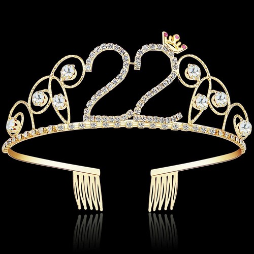 Kristall Geburtstag Diaras Strass Prinzessin Krone Happy Birthday Kronen Stirnband - Bild 142 von 157