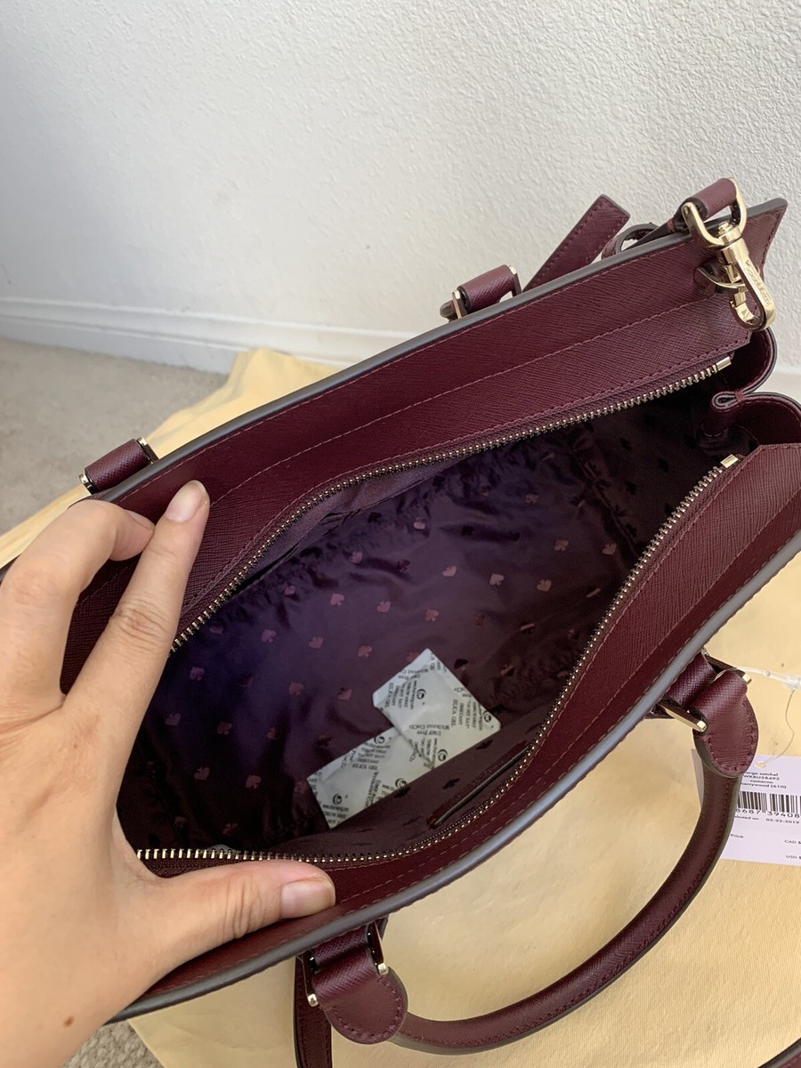 【国内即発】ケイトスペード ショルダーバッグ KK283 100 kate spade new york Cameron Large Satchel Bag - Cherrywood