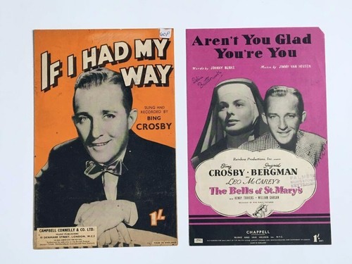 Bing Crosby Sheet Music Collection 81 Items 1932-1950's Movies Musicals - Picture 12 of 12