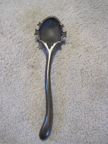  MUSEALE WASSERWAAGE TIEFSCHWARZ MEHRFACH AUSGEGOSSEN EBENHOLZ SERVIERLÖFFEL - Bild 2 von 10