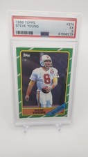 Steve Young 1986 Topps Football Rookie Card RC #374 Graded PSA 5