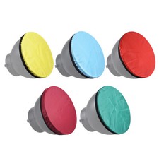 5pcs 7" 18cm Soft Diffuser Lamp Cover Light Strobe Reflector Lamp Sock 5 colors
