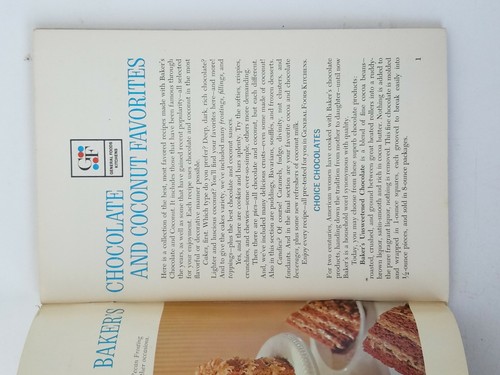 Bakers Chocolate And Coconut Favorites 1st PTG 1962 3623 3623 - Picture 3 of 7