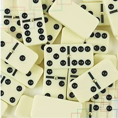 Dominos Jumbo Set Game. Premium Classic 28 Pieces Double Six Domino. Durable .. - Bild 7 von 8