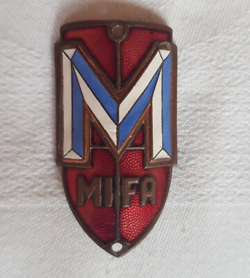 DDR Steuerkopfschild VEB Mifa Werk Sangerhausen Fahrrad Emblem