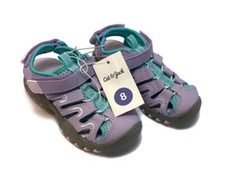 Cat jack White Glitter Hook Loop Adjustable Strap Sandals Size 8 A15
