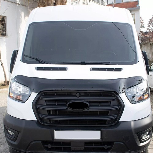 Front Hood Protector Bug Shield Guard Deflector For 2015-2020 Ford Transit Van - Picture 2 of 12