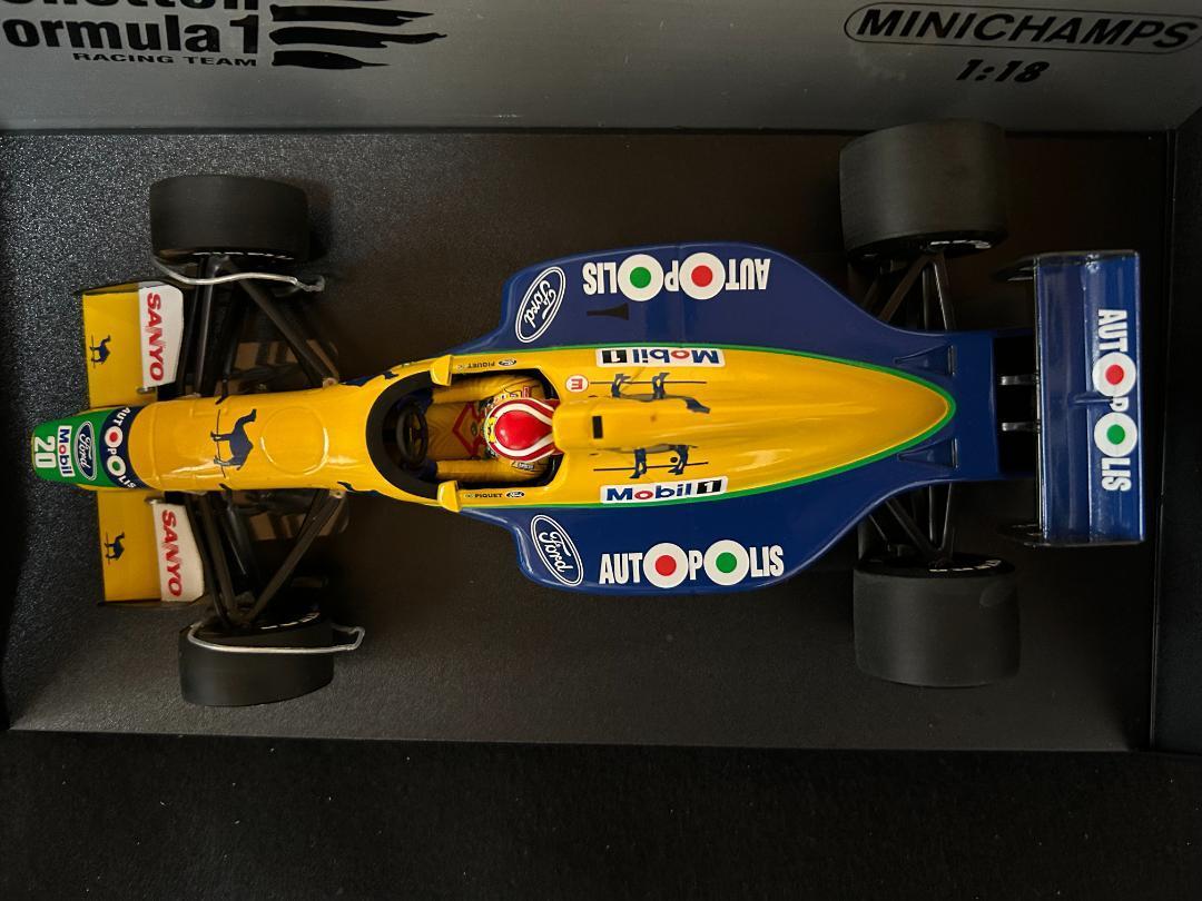 【ミニチャンプス BENETTON フォード　B191 1991年1/18】 Minichamps 1/18 Benetton Ford B191 1991 N.PIQUET Model Car