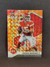 Patrick Mahomes 2021 Mosaic Orange Reactive Prizm Card Kansas City Chiefs