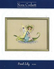 "POND LILY NC263" NORA CORBETT XSTITCH CHART AND EMBELLISHMENT PACK