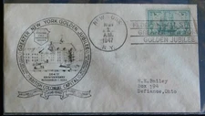 Greater New York Golden Jubilee commemorative cover - British Colonial Capital