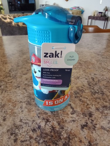 Zak Designs Paw Patrol 16 Fluid Ounces Reusable Leakproof Plastic Water Bottle - Picture 1 of 6