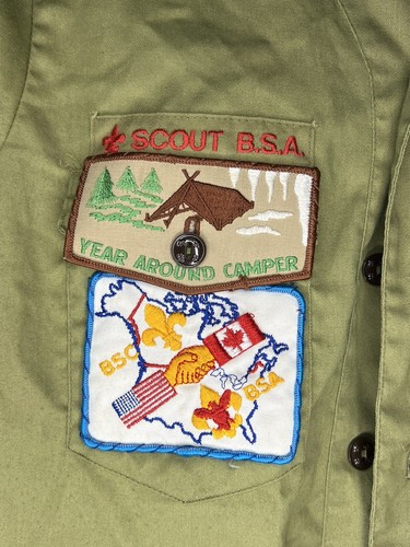 Chemise uniforme officielle années 1970 à manches longues col en V jeunesse grande New York CR-132 - Photo 6/11
