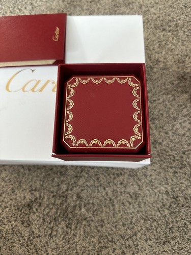 AUTHENTIC Cartier Love Ring Wedding Band White Gold Size 7.25 - Picture 2 of 9