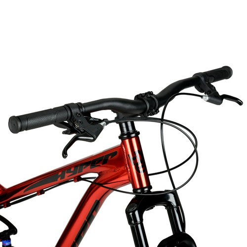 Men's 29" Explorer Dual Suspension Mountain Bike Off Road Tires, 9-Speed, Red - Picture 8 of 11