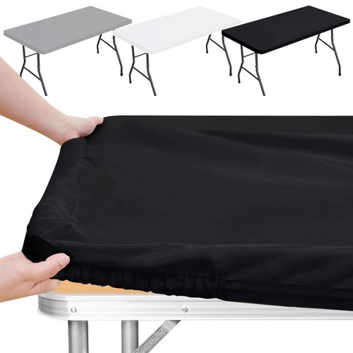 Washable Picnic Table Cloth,Elastic Fitted Tablecloths for 6 FT Rectangle Table - Bild 11 von 15