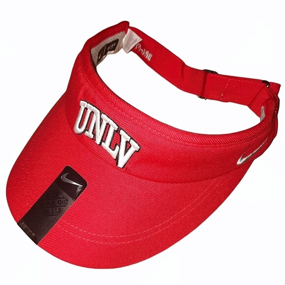 NEW NIKE UNLV University Nevada Las Vegas RED Adjustable Sideline