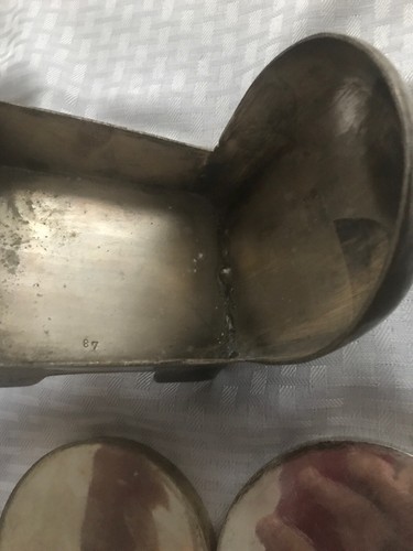 VTG Brass Chrome Elephant Coaster Set w/set Of Eight Coasters 4” Diameter - Picture 10 of 12