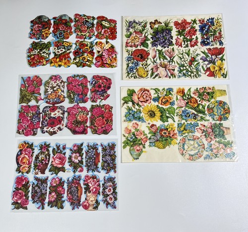 Enorme Lote de 15: Imágenes y Etiquetas de Dijes del Viejo Mundo de Jo-An Imports Flowers - Imagen 3 de 4
