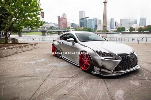 Fits LEXUS RCF 2015+ Front Rear Lip Bumper Wheel Arch Side Skirt Fender BodyKits - Picture 12 of 13