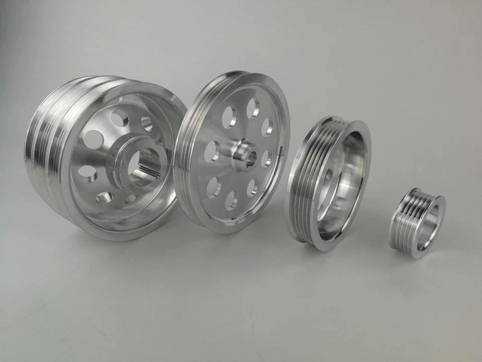 Lightweight Pulley Kit fit Toyota Supra 7MGTE 7M-GTE 86-92 Polished 4pcs - Изображение 2 из 4