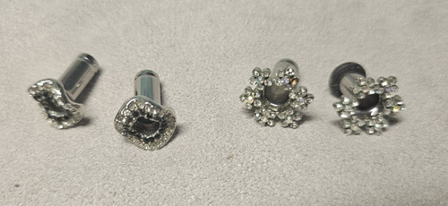 Body Piercing Jewlery Body Rage Body Candy LOT 20 Sets 7 Pieces & Tunnels - Picture 12 of 20