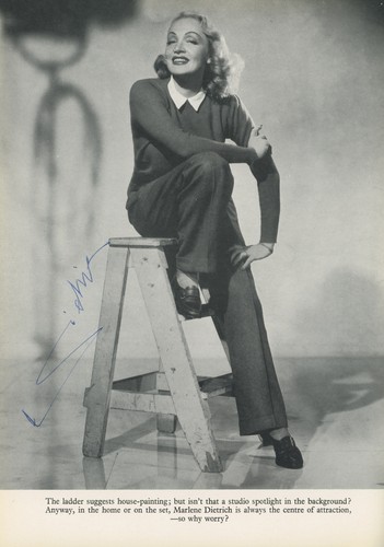 Dietrich, Marlene (1901-1992): "Film Portraits 3" - Signed by Marlene Dietrich! - Picture 1 of 6