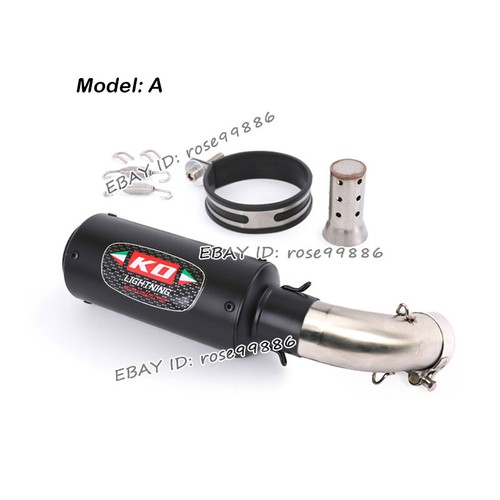 For Honda CB1000R 2007-2017 Motorcycle Exhaust Middle Pipe Link Muffler Tip - Picture 2 of 12