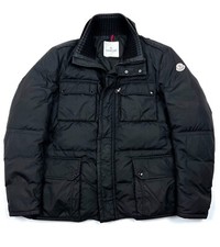 Luxury Men's MONCLER AMAZZONE Giubbotto Black Down Field Jacket - 5 XL