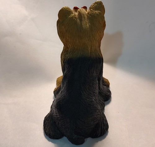 Yorkshire Terrier Brown/Black With Red Bowtie 3" - Picture 3 of 6