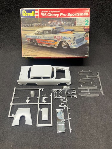 Carrocería Revell '55 Chevy Pro Sportsman Ala Completa Vidrio Transparente 1/24 Ranura