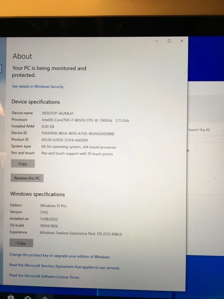 💫 Microsoft Surface Book 2 💫 i7-8650U 8GB Ram 256GB SSD 13.5" Touch 💯 (T13) - Image 3 of 4