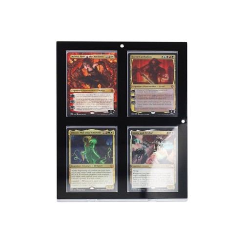 BCW 4 Card Sport Trading Card TCG Magnetic Black Frame Holder Wall Display Case - Picture 12 of 16