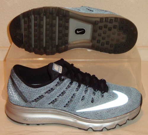 New Nike Air Max 2016 Premium Black Silver Mens US Size 8 UK 7 EUR 41 - Picture 7 of 11