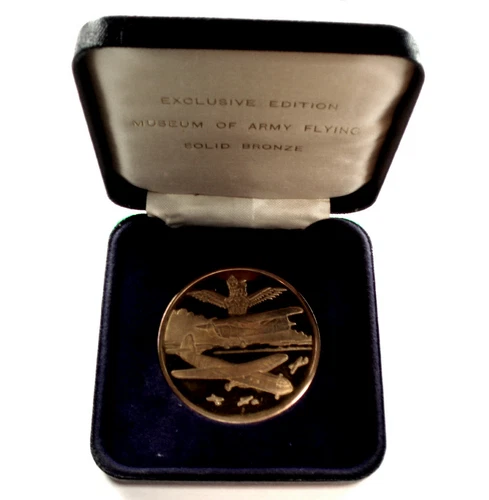 ARNHEM D.DAY 40th ANNIVERSARY MUSEUM OF ARMY FLYING Proof Medal in Box. B19