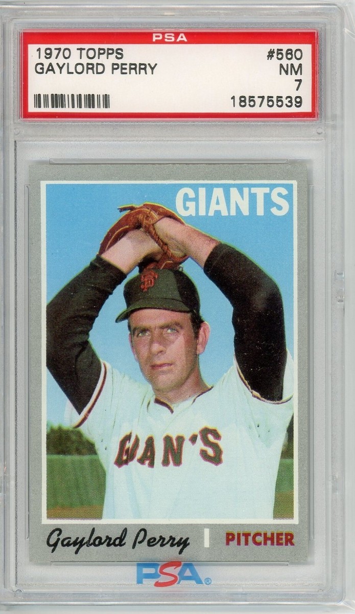 lordページ 1970 Topps Gaylord Perry SET BREAK #560 PSA 7 HOF San Francisco