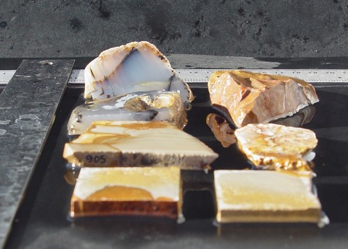 Lote 4 losas lapidarias ágata jaspe - Imagen 5 de 9