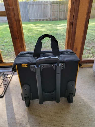 3-Piece Dewalt Large Rolling Heavy Duty Tool Bags / Box With Telescoping Handle - Picture 15 of 16
