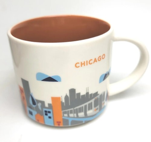 Starbucks 2013 Chicago You Are Here Collectible Coffee Mug 14 Oz - Picture 6 of 8