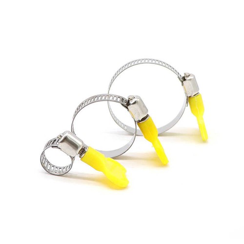 Thumb Screw Wing Garden Hose Clips Zinc Plated Domestic Clamps Pipes Rubber Clip - Picture 4 of 17