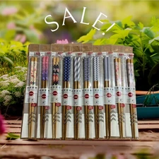 10 Pairs Chopsticks Wakasa Lacquered Japanese HASHI Made in JAPAN